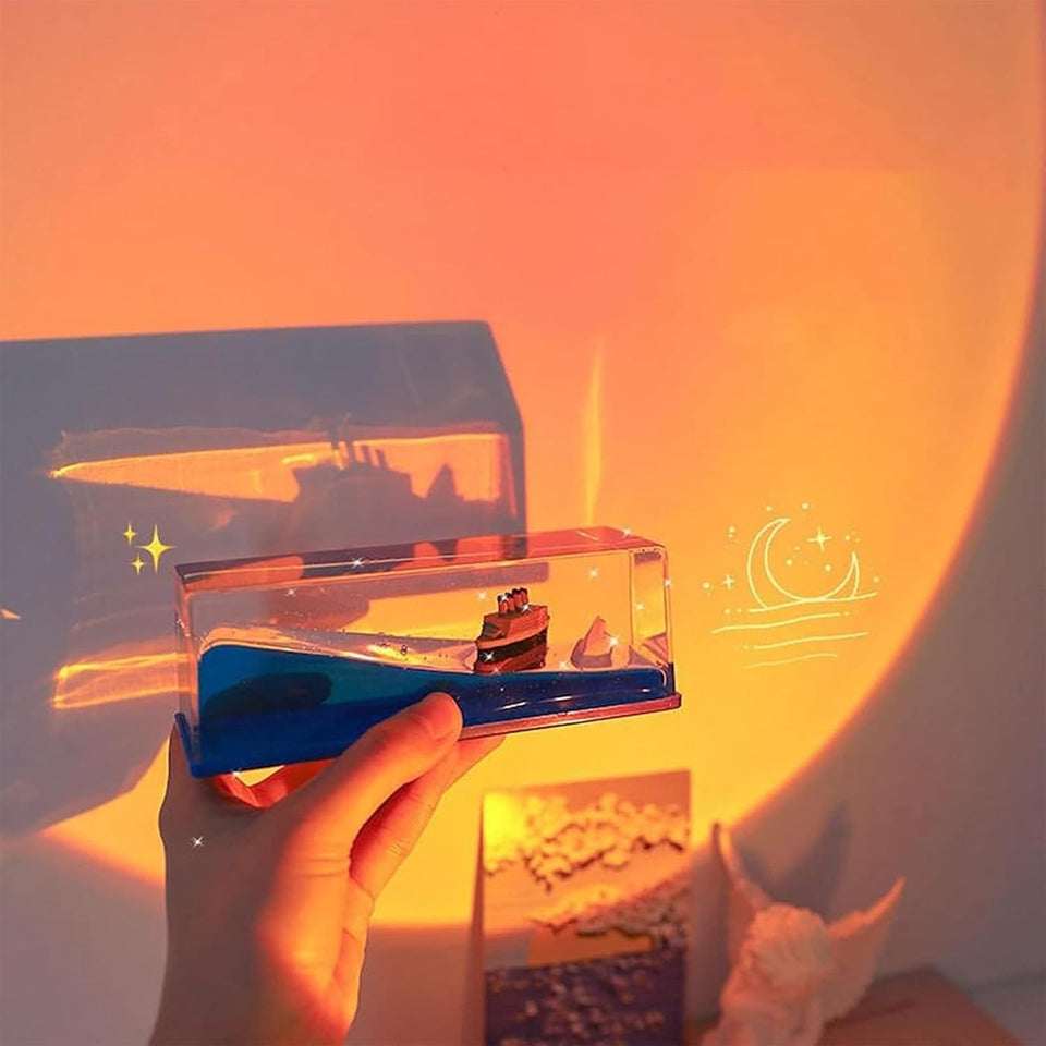 TITANIC Cruise Ship Fluid Drift Bottle