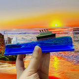 TITANIC Cruise Ship Fluid Drift Bottle