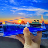 TITANIC Cruise Ship Fluid Drift Bottle